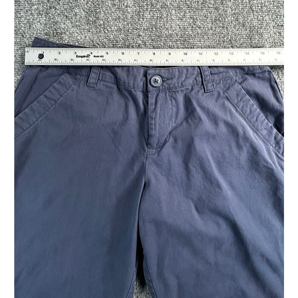 Columbia Women's Navy Cotton Chino Shorts Size 8 Casual Flat Front - Picture 7 of 10